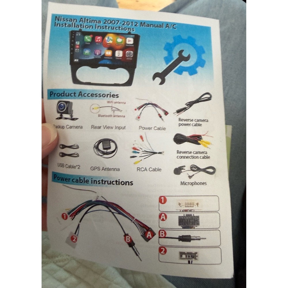 Android Car Navigation for Nissan Altima 2007-2012 Manual AC B9320B New